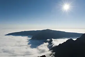 African Mountain Scenery Prints: View from the summit, bright sun