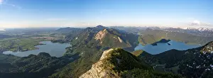 Evening Light On The Alps Prints: View from the summit of Herzogstand