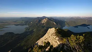 Herzogstand Panorama Prints: View from the summit of Herzogstand