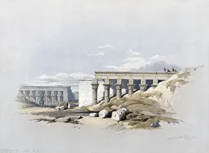 Deserted Temples In Africa Prints: Side view of the temple, called Typhonaeum
