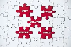 Missing Jigsaw Puzzle Prints: Top view of text on missing jigsaw puzzle - Why