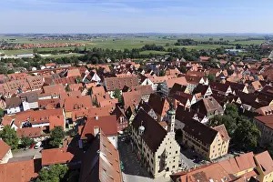 Southern Germany Old Town Prints: View from the tower of the Daniel or St