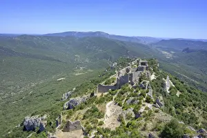 Deserted Castle In France Prints: View from the upper castle area Donjon St