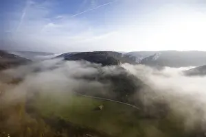 Hilly Landscape Germany Prints: View of the upper Danube valley
