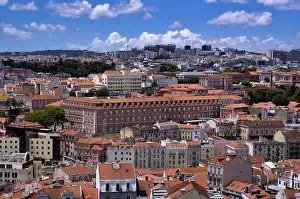 Lisbon City View Prints: View from the viewpoint Miradouro da Graca