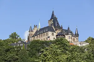 European Fortifications Prints: View of Wernigerode Castle