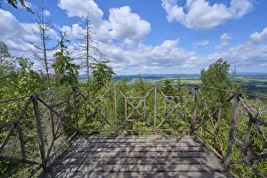 Deserted Castle Fortress Germany Prints: Viewing platform, spring, Kaiserfelsen