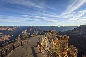 Arizona Landscape Photography Prints: Viewpoint Mather Point with visitors