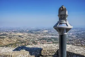 Prints of Viewpoint on the Percorso della Rupe hiking trail, town of San Marino, San Marino San Marino Prints: Viewpoint on Percorso della Rupe Hiking Trail Print, San Marino
