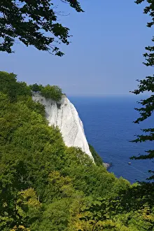 Steep Cliff Views From Above Prints: Views of the Konigstuhl, chalk cliffs
