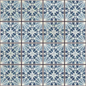 Vintage Ceramic Tiles Prints: Vintage ceramic tiles vector pattern