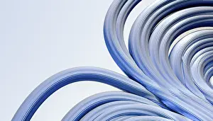 Abstract Illustration Prints: A visually captivating 3D render featuring a complex