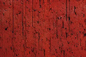 Uninhabited Countryside Scene Prints: Void structure of a burnt red brick