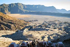 Natural Preserve Reserve Prints: Volcanic plateau of mount Bromo, Java, Indonesia