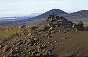 Icelandic Mountain Range Scenery Prints: Volcanic tuff formations at Mt