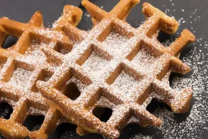 Kitchen Utensil Still Life Prints: Waffles with sugar