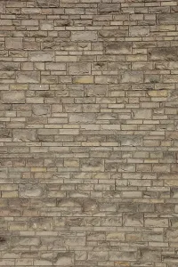 Brick Wall Background Image Prints: Wall of bricks, sandstone-coloured, format-filled