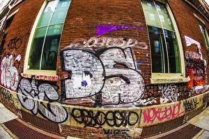 NYC Urban Environment Prints: The wall of graffiti (Manhattan)