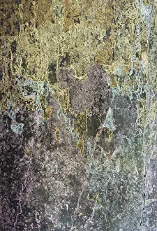 Plaster Wall Texture Prints: Wall with remnants of plaster and paint