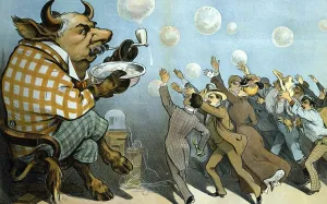American Financier Prints: Wall Street bubbles:, Always the same