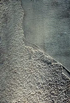 Deserted Wall Background Prints: Wall surface as a simple grunge background texture pattern