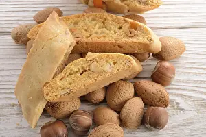 Christmas Cookies Prints: Walnut almonds Biscotti