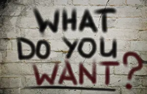 Motivational Concept Prints: What Do You Want Concept