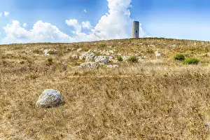 Rocky Beach Landscape Prints: The watch tower of the serpent