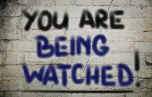Symbolic Picture Concept Prints: You Are Being Watched Concept