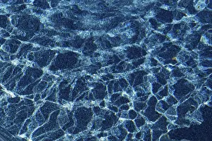 North America Waterfront Scene Prints: Water, reflection pattern in a swimming pool