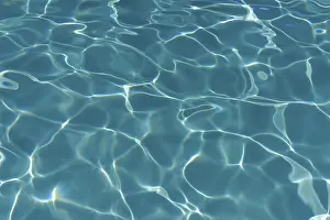Blue Water Reflections Prints: Water surface, with light reflections