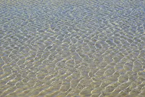 Coastal Area In Europe Prints: Water surface with reflection, wavy pattern