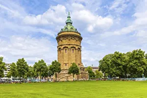 Prints of Water Tower, Friedrichsplatz square, Mannheim, Baden-Wurttemberg, Germany Water Tower, Friedrichsplatz square, Mannheim, Baden-Wrttemberg, Germany Mannheim Prints: Water Tower Print, Mannheim, Germany