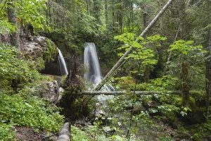 Bavarian Waterfall Prints: Waterfall, cascade, waters, river