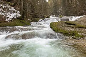Bavaria Waterfall Prints: Waterfall in the Eistobel in Bavaria