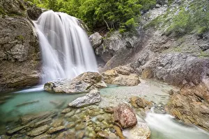 Austria Waterfalls Prints: Waterfall in the Garnitzenklamm