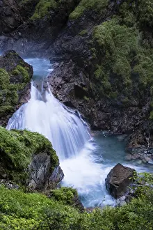 Karnten Landscape Photography Prints: Waterfall in the Groppenstein Gorge