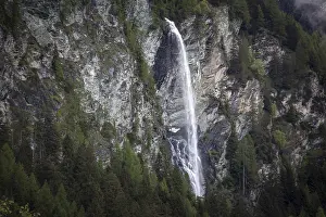 High Tauern National Park Prints: Waterfall at the Grossglockner