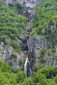 Balkan Peninsula Natural Preserve Prints: Waterfall of Grunas, Ujevara e Grunasit