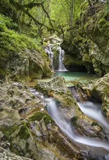 Southeast Europe Nature Reserves Prints: Waterfall on the Lepena Stream