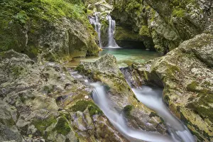 Southeast Europe Nature Reserves Prints: Waterfall on the Lepena Stream