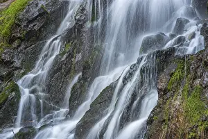 Vosges Waterfall Prints: Waterfall on a mountain stream in spring