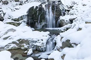 Bavaria Waterfall Prints: Waterfall in the Pollat Gorge