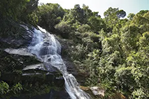 Waterfall In Brazil Prints: Waterfall in the Tijuca Forest