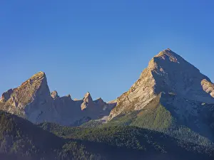 Watzmann Mountain Peak Prints: Watzmann under a cloudless sky
