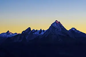 German Alps Nature Photography Prints: Watzmann in the last evening light