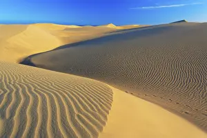 Desert Landscape Spain Prints: Wave pattern, Maspalomas sandy dunes