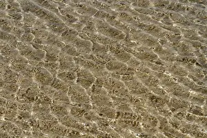 Southern Europe Coastlines Prints: Wave pattern in shallow water, beach