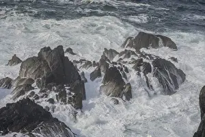 Rocky Coastline Photos Prints: Waves blazing against cliffs, Ballaghboy