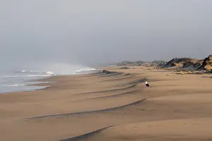African Nature Reserves Prints: Waves burn on the Atlantic coast